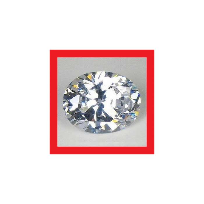 CUBIC ZIRCONIUM - AA DIAMOND WHITE OVAL FACET - 3.16cts