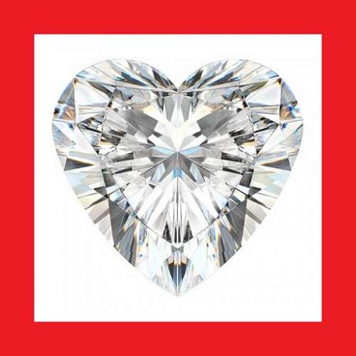 CUBIC ZIRCONIUM - AAA DIAMOND WHITE HEART SHAPE - 4.61cts