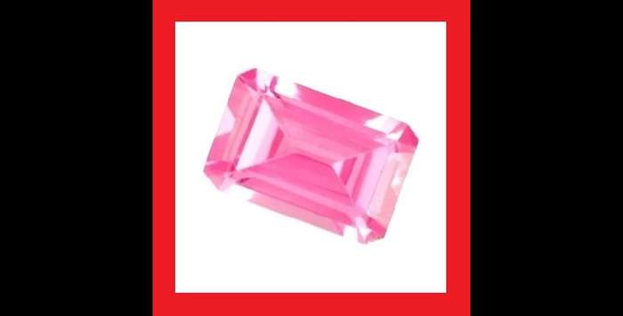 Cubic Zirconium - Faceted Rectangle Shape - 1.54cts