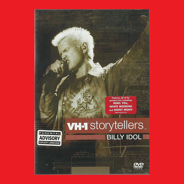 SALE! RARE COLLECTABLE DVD  -  VH-1 STORYTELLERS. BILLY IDOL - REGION 2 EDITION