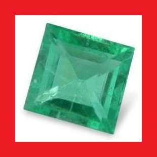 EMERALD [Colombia] - FIERY GREEN SQUARE FACET - 0.075cts