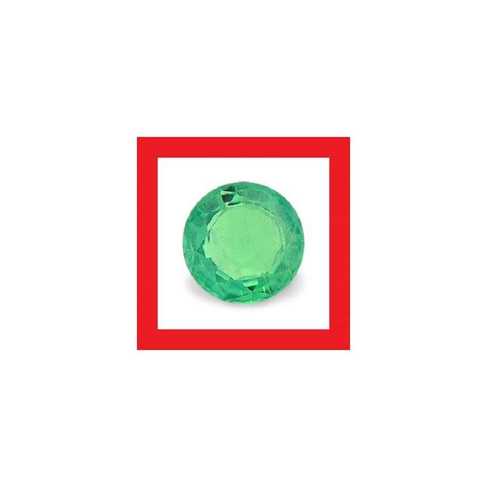 EMERALD [Zambia] - NICE GREEN ROUND FACET - 0.11cts