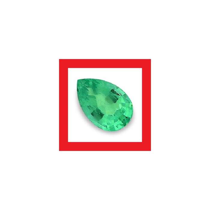 EMERALD [Brazil] - NICE GREEN PEAR FACET - 0.06cts