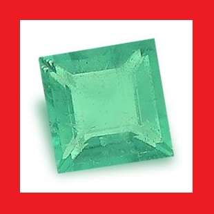 EMERALD - NICE GREEN SQUARE FACET - +/-0.09cts