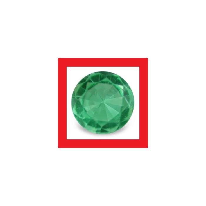 EMERALD [Colombia] - FINE GREEN ROUND FACET - 0.16cts