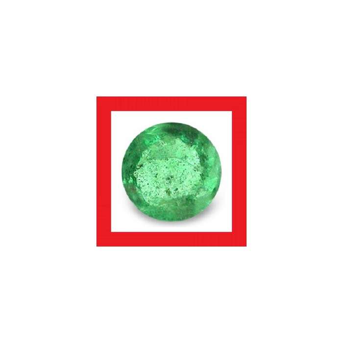 EMERALD - GREEN ROUND FACET - 0.12cts