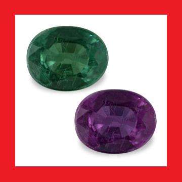 GARNET - Faceted Colour Change Oval Shape - 0.18cts