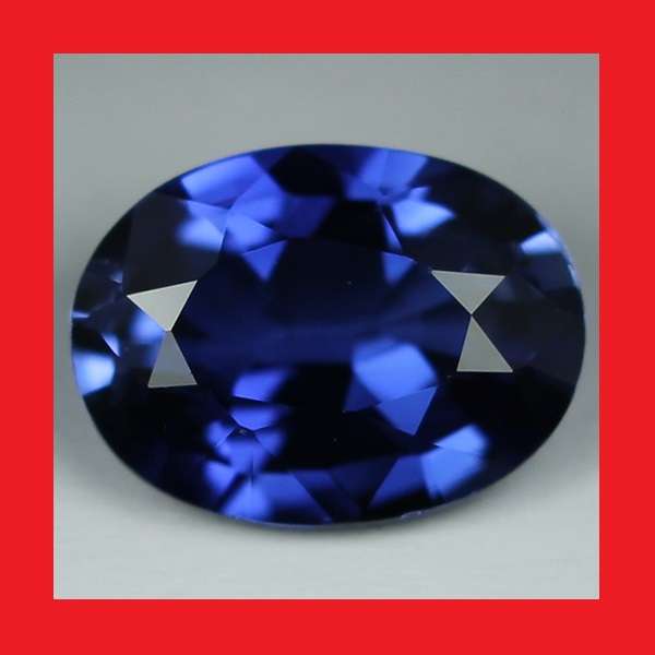 SAPPHIRE [Created] - Faceted Oval Shape - 7.04cts