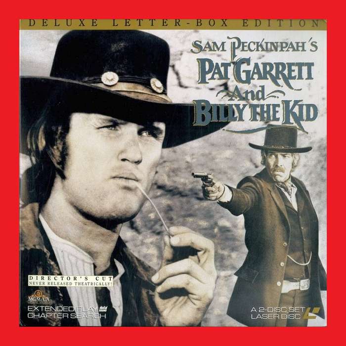 VERY RARE LASERDISC - PAT GARRETT AND BILLY THE KID [DELUXE LETTER-BOX EDITION]