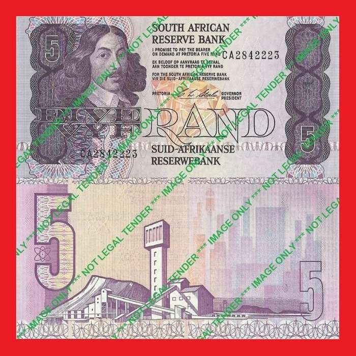 C.L. Stals R5 1st Issue UNC Banknote Serial CA2842223