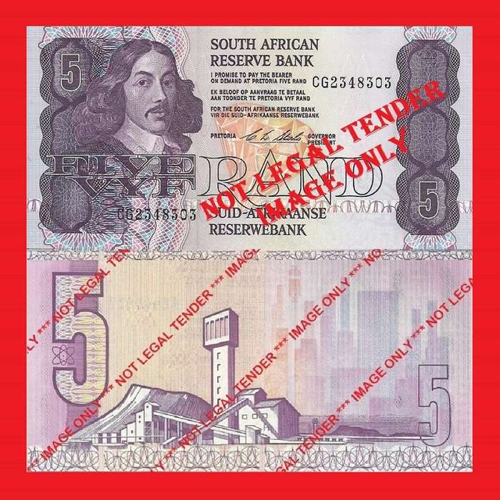C.L. Stals R5 1st Issue UNC Banknote Serial CG2348303