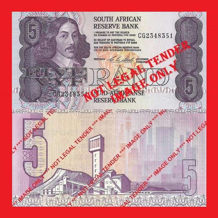 C.L. Stals R5 1st Issue UNC Banknote Serial CG2348351