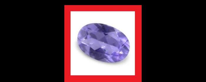 IOLITE - BLUE PURPLE OVAL FACET - 0.44cts