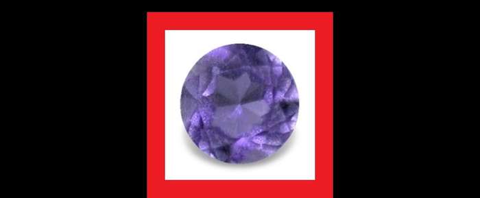 Iolite - Faceted Round Shape - 0.13cts