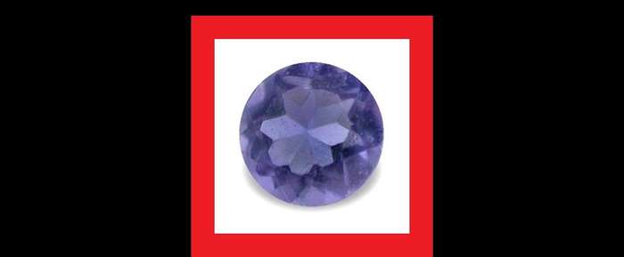 IOLITE - TANZANITE BLUE PURPLE ROUND CUT - 0.145cts