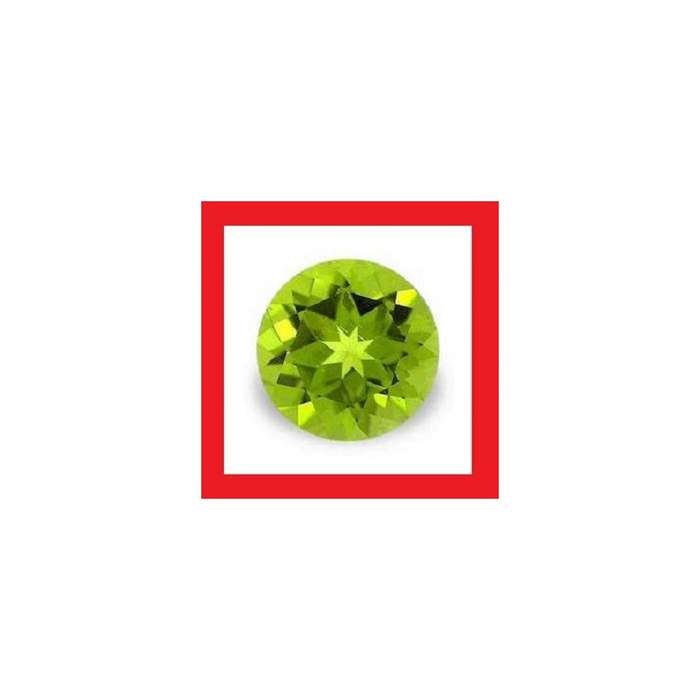 Peridot [China] - Faceted Round Shape - +/-0.115cts