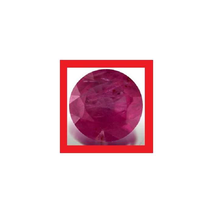 RUBY (Natural Burma) - Pigeon Blood Red Round Facet - 0.23cts