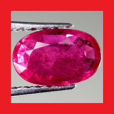 Ruby [Mogok, Myanmar] - Faceted Oval Shape - 0.95cts