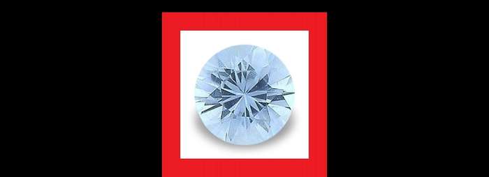 Sapphire (Sri Lanka) - Pale Pastel Blue Round Diamond Cut - 0.13cts