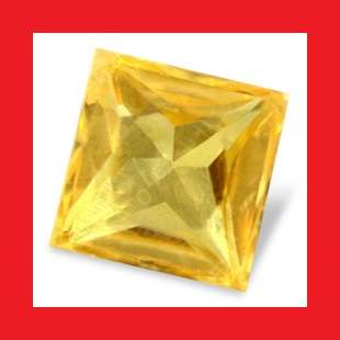 SAPPHIRE - IMPERIAL ORANGE PRINCESS CUT  - 0.36cts