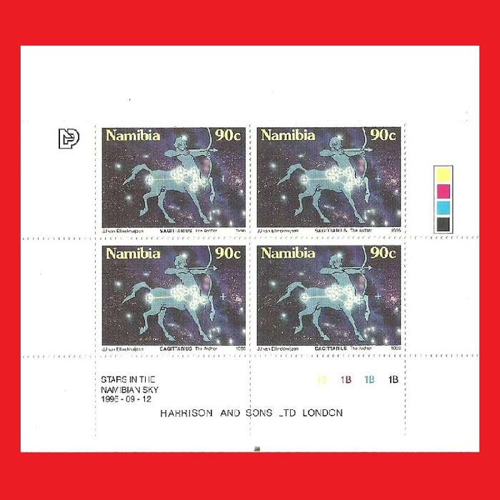 Stars In The Namibian Sky Control Blocks SACC 157-160 1996/09/12