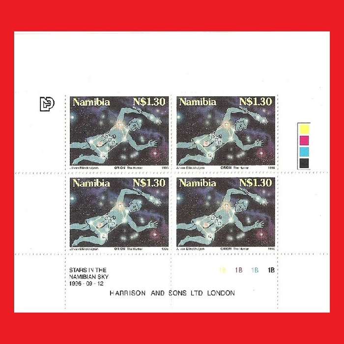 Stars In The Namibian Sky Control Blocks SACC 157-160 1996/09/12
