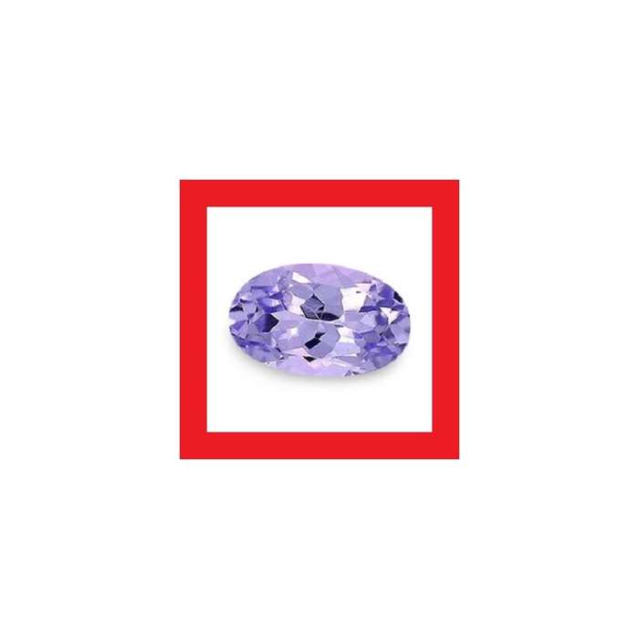 TANZANITE - NICE VIOLET BLUE OVAL FACET - 0.12cts