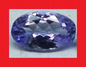 TANZANITE - VIOLET BLUE OVAL FACET - 0.16cts