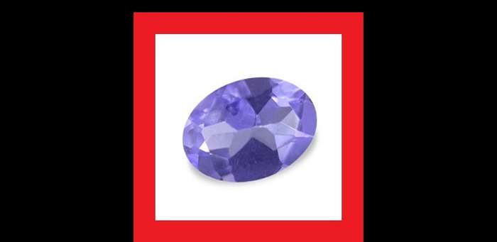 TANZANITE - BLUE VIOLET OVAL FACET - 0.14cts