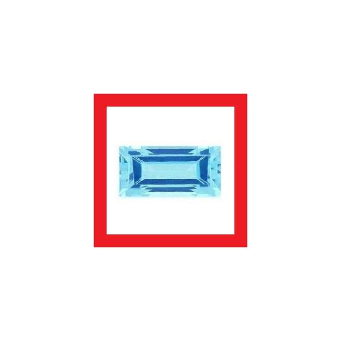 TOPAZ - SKY BLUE BAGUETTE FACET - 0.40cts