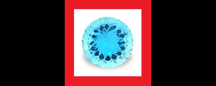 TOPAZ - Blue Faceted Round Shape - 2.46cts