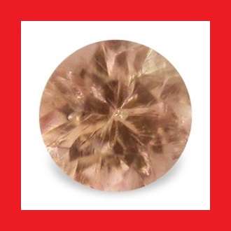 IMPERIAL TOPAZ - FINE  IMPERIAL ORANGE ROUND CUT - 0.08cts