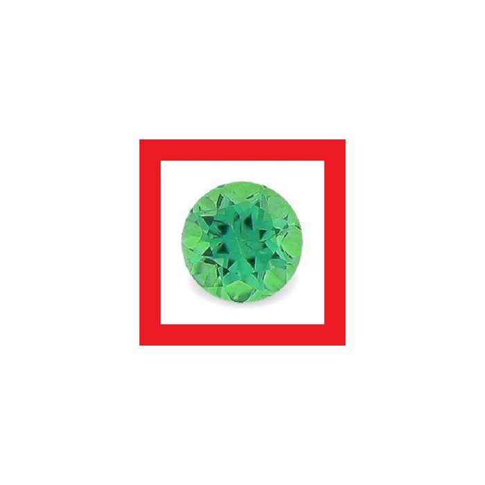 Tsavorite [Kenya] - Faceted Round Shape - 0.07cts