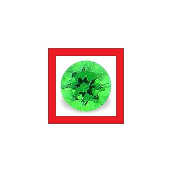 TSAVORITE (NATURAL AFRICA) - SUPER GREEN ROUND CUT - 0.055cts