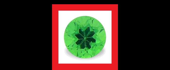 TSAVORITE (NATURAL KENYA) - NICE GREEN ROUND FACET - 0.185cts