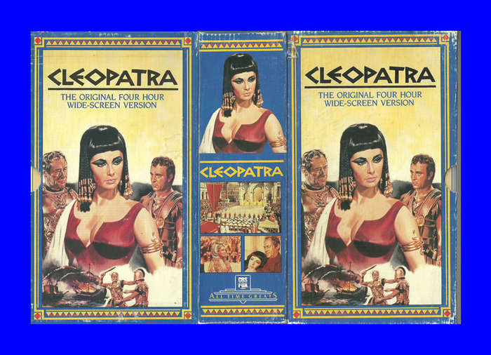 VHS CLASSIC CASSETTE SET  -  CLEOPATRA PART I AND PART II (ELIZABETH TAYLOR & RICHARD BURTON)