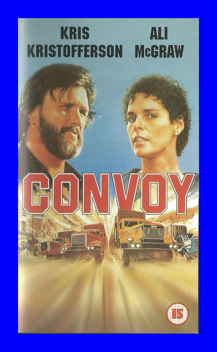 VHS CASSETTE  -  CONVOY (KRIS KRISTOFFERSON & ALI McGRAW)