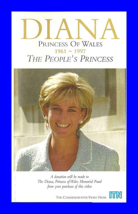 VHS CASSETTE  -  DIANA PRINCESS OF WALES 1961 - 1997 (THE PEOPLE`S PRINCESS)
