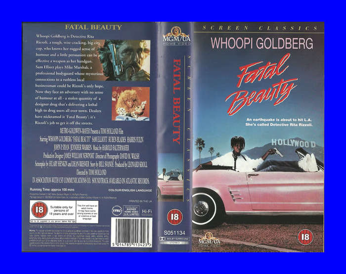 VHS CASSETTE  -  FATAL BEAUTY (WHOOPI GOLDBERG)