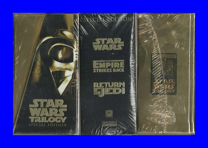 RARE COLLECTOR`S ITEM: VHS CASSETTE  -  STAR WARS TRILOGY (FACTORY SEALED!)