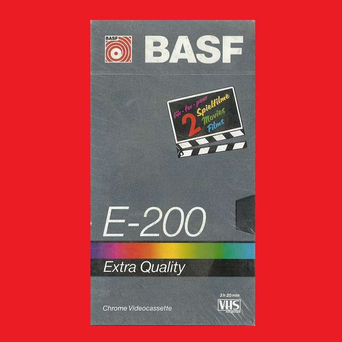 VHS BLANK TAPE BASF EXTRA QUALITY E-200