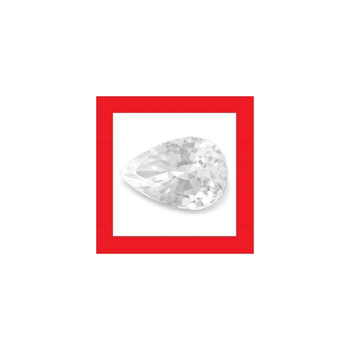 Zircon [Africa] - Faceted Pear Shape - 0.70cts