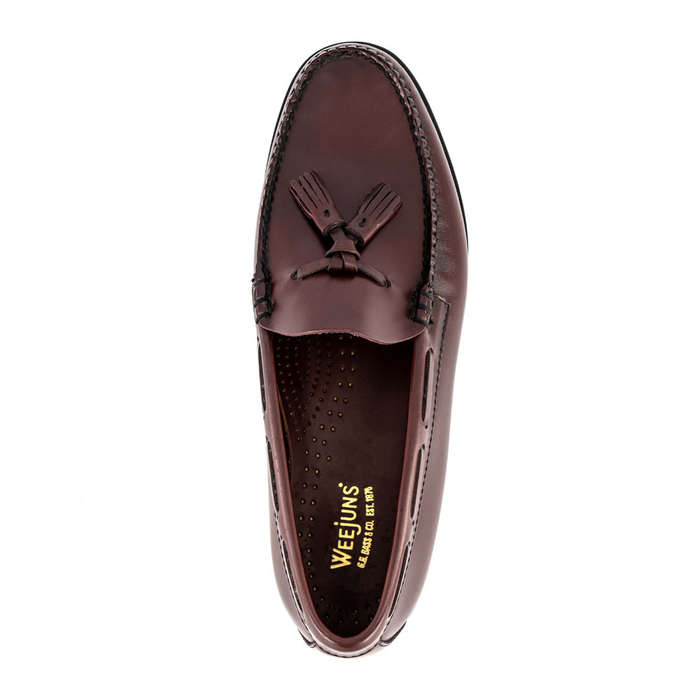 Bass Weejuns Larkin Moc Tassle Burgundy Loafers