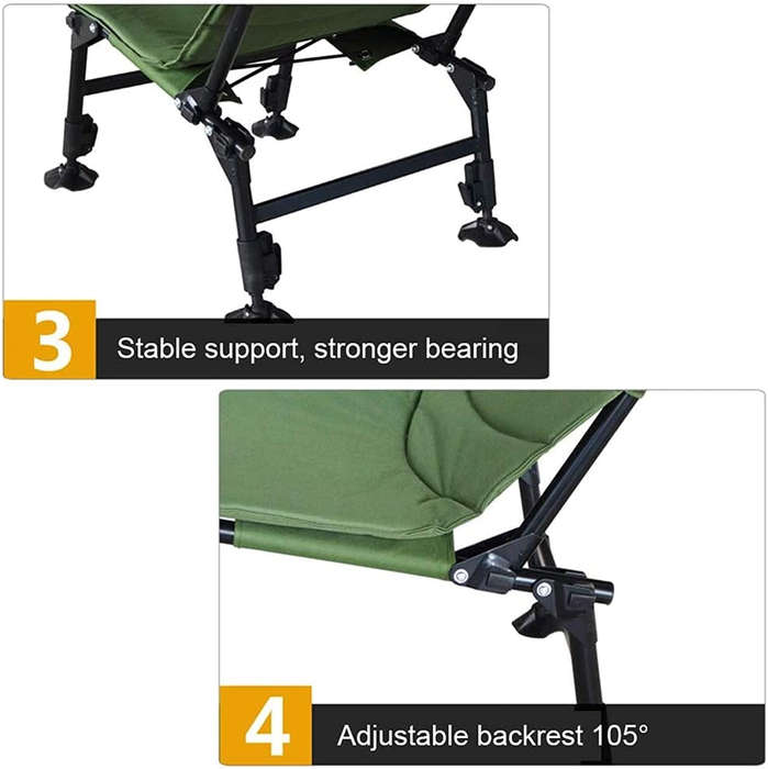 CampsBerg - Laid Back Carp Luxury Camping Chair