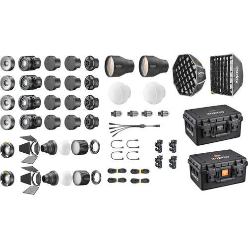 Godox Knowled MS60R RGB LED Light (4-Light Kit)