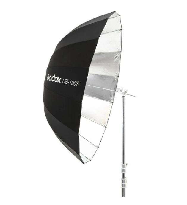 Godox UB130S Silver Parabolic Reflector Umbrella (130cm)