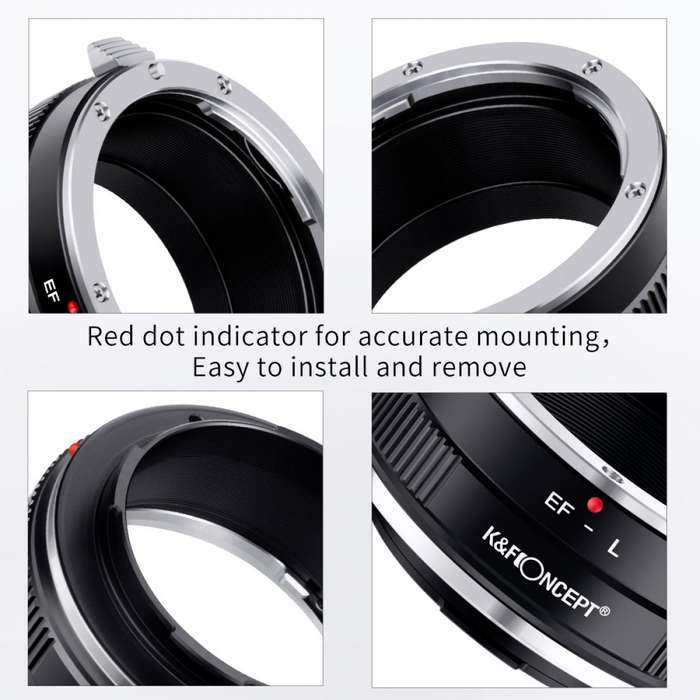 K&F EOS-L Manual Focus Canon (EF/EF-S) Lens to L Mount Camera Body Lens Mount Adapter