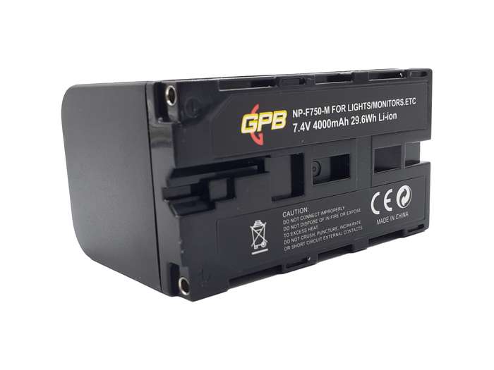 GPB Sony NP-F750 USB-Chargeable Rechargeable Digital Camera Battery for Video Lights