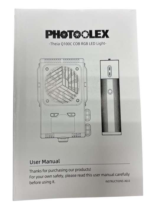 Photoolex Q100C RGB LED Light  Product Overview