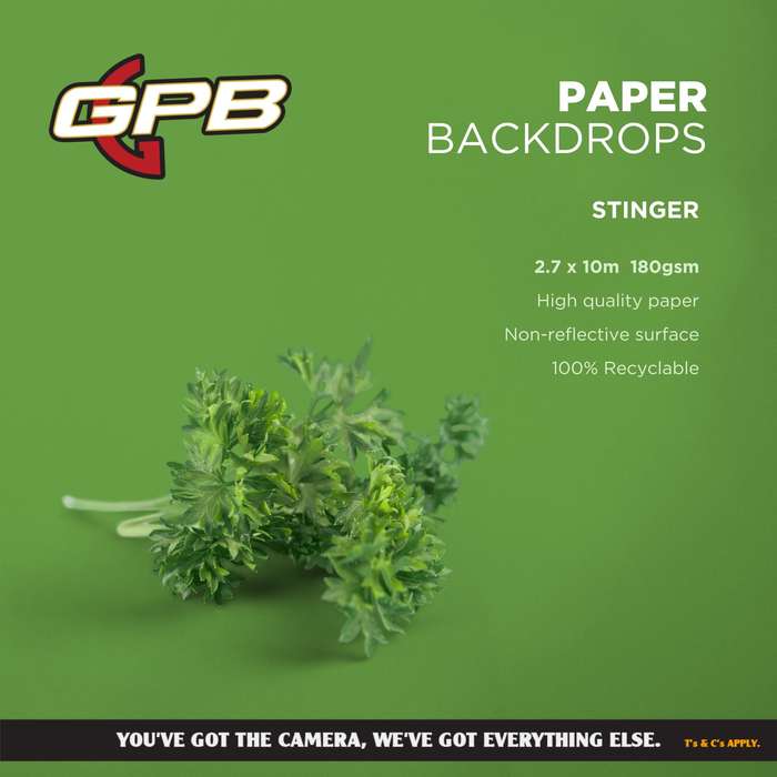 Paper Backdrop Stinger Green (2.7 x 10m)